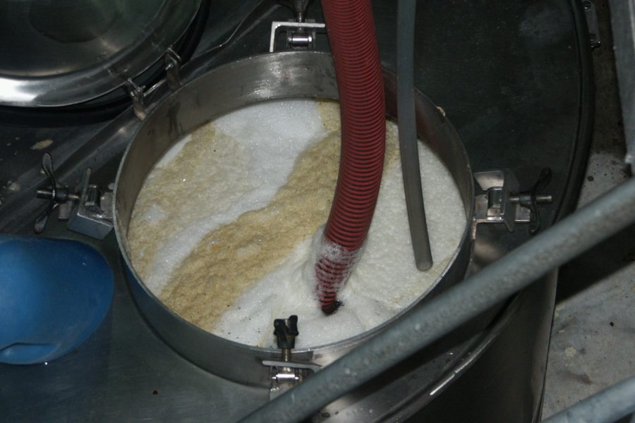 Kumeu River chardonnay juice in tank