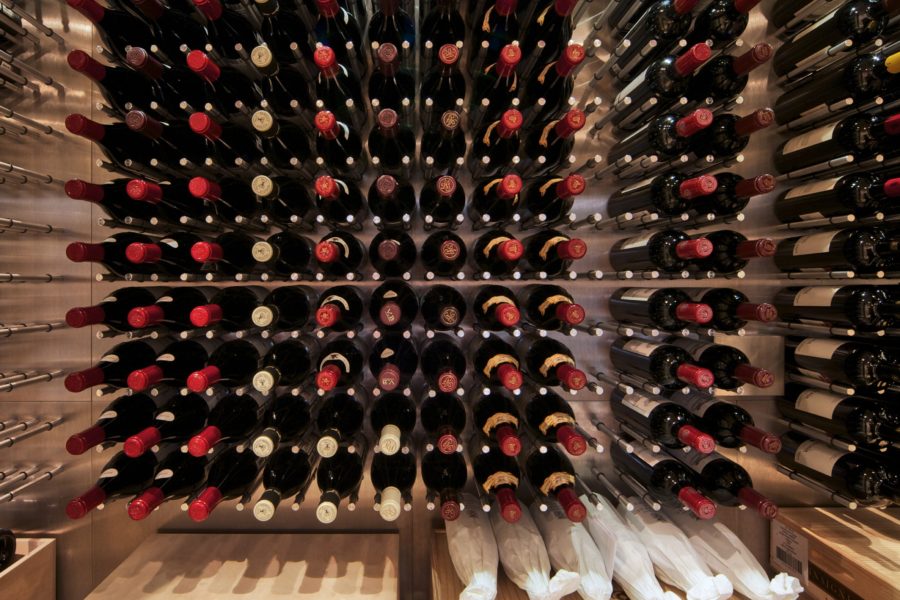 Red on sale wine cellar